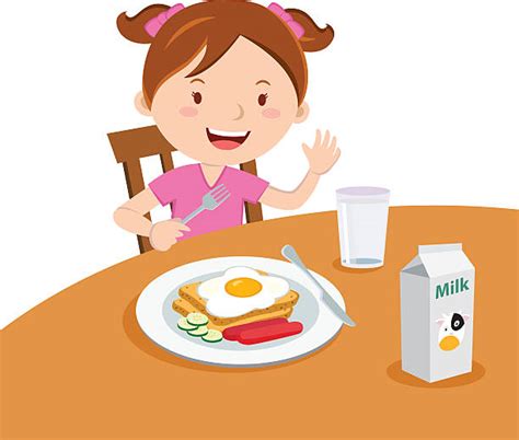 cartoon having breakfast|breakfast cartoon clip art.